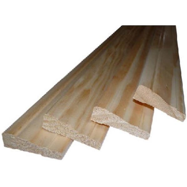 Alexandria Moulding Alexandria Moulding 0W327-20084C1 7 ft. Solid Pine Ranch Trim Casing - Pack of 4 428219